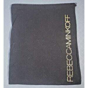 Rebecca Minkoff Black DUST BAG Drawstring Bag 14" x 10"